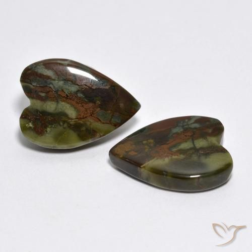 Shop natural 10.16ct Multicolore Jaspe gems, Cœur, from Indonésie at GemSelect. In stock, global shipping!