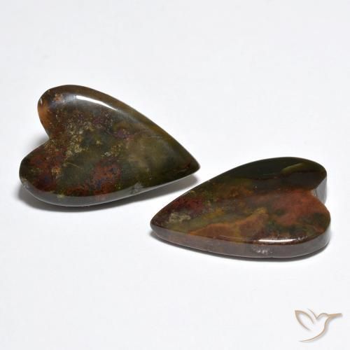 Shop natural 16.85ct Multicolore Jaspe gems, Cœur, from Indonésie at GemSelect. In stock, global shipping!