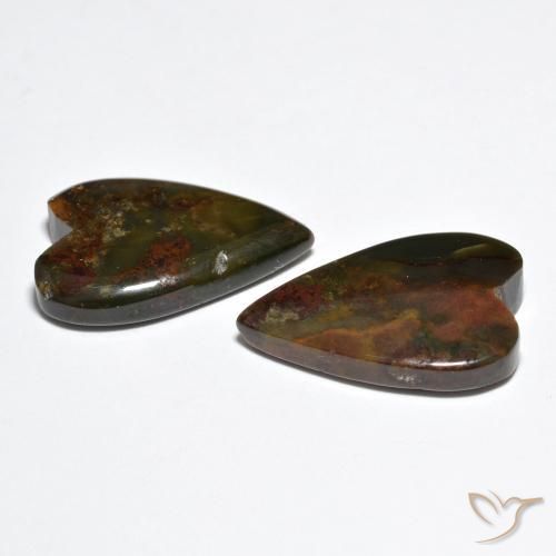 Shop natural 16.85ct Multicolore Jaspe gems, Cœur, from Indonésie at GemSelect. In stock, global shipping!