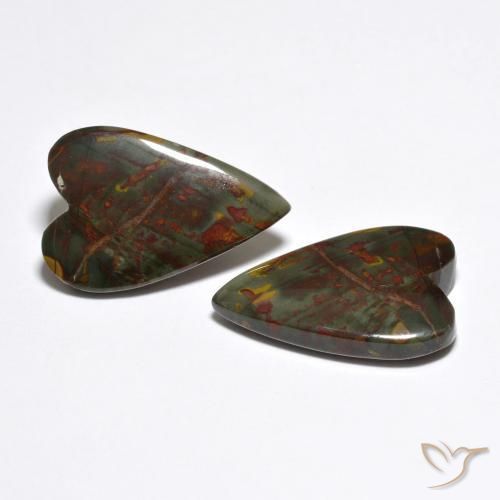 Shop natural 12.37ct Multicolore Jaspe gems, Cœur, from Indonésie at GemSelect. In stock, global shipping!