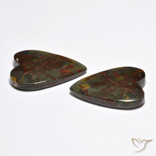 Shop natural 12.37ct Multicolore Jaspe gems, Cœur, from Indonésie at GemSelect. In stock, global shipping!