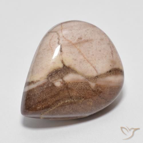 Jaspe Multicolore naturelle En forme de poire, 13.35 ct, Opaque