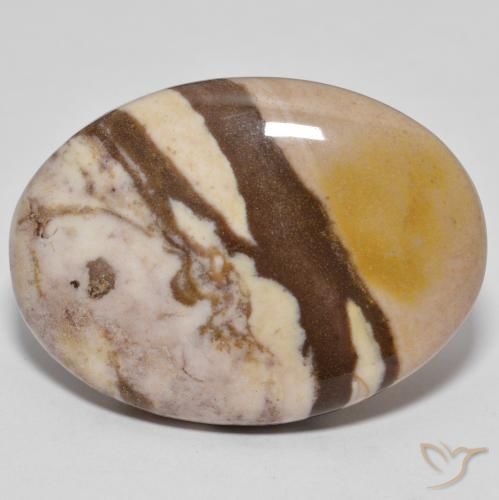 25.71ct Naturel Multicolore Jaspe, ovale, Opaque