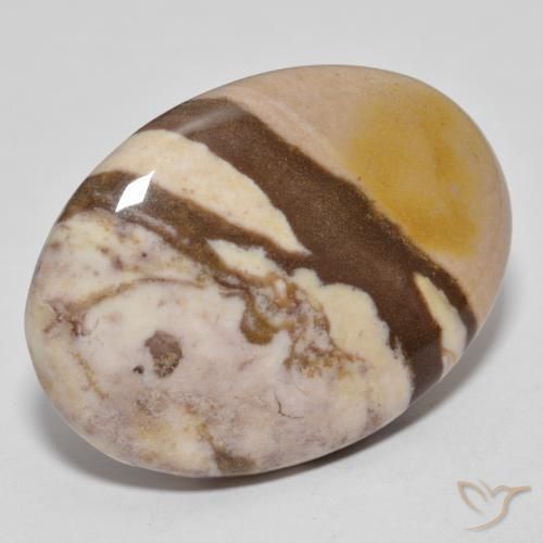 Jaspe Multicolore naturelle ovale, 25.71 ct, Opaque