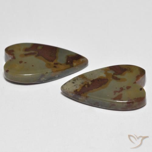 Shop natural 14.91ct Multicolore Jaspe gems, Cœur, from Indonésie at GemSelect. In stock, global shipping!