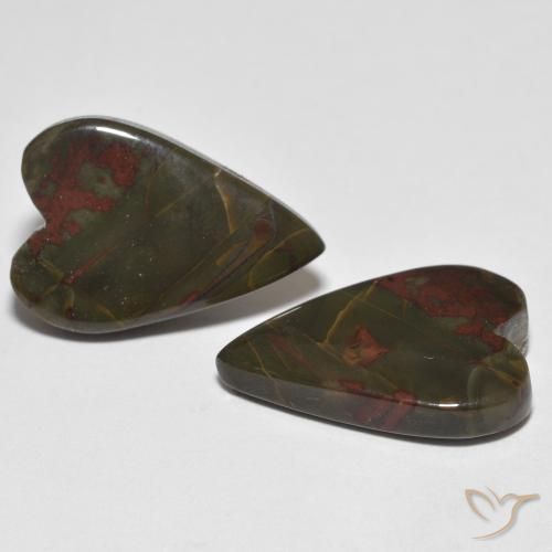 Shop natural 16.73ct Multicolore Jaspe gems, Cœur, from Indonésie at GemSelect. In stock, global shipping!