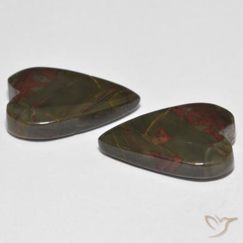 Shop natural 16.73ct Multicolore Jaspe gems, Cœur, from Indonésie at GemSelect. In stock, global shipping!