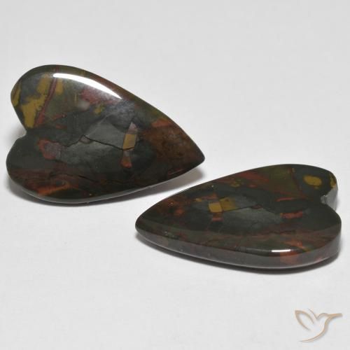 Shop natural 17.18ct Multicolore Jaspe gems, Cœur, from Indonésie at GemSelect. In stock, global shipping!