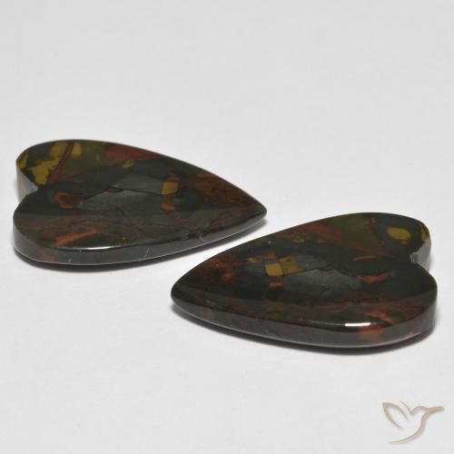 Shop natural 17.18ct Multicolore Jaspe gems, Cœur, from Indonésie at GemSelect. In stock, global shipping!