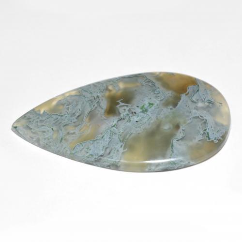 Jaspe multicolore naturelle en forme de poire, 50,95 ct, translucide