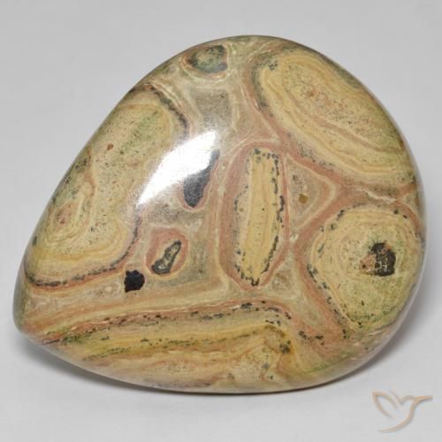 85.63ct Naturel Multicolore Jaspe, En forme de poire, Opaque