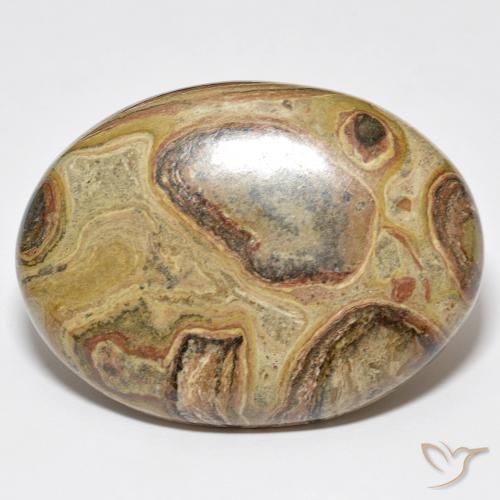 Jaspe Multicolore naturelle ovale, 79.04 ct, Opaque