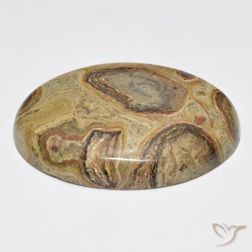 Jaspe Multicolore naturelle ovale, 79.04 ct, Opaque
