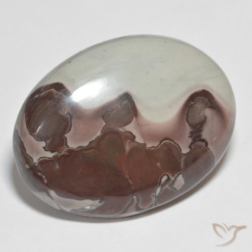 Jaspe Multicolore naturelle ovale, 43.76 ct, Opaque