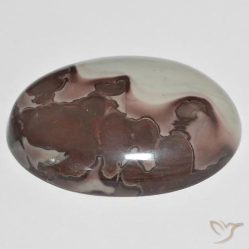Jaspe Multicolore naturelle ovale, 43.76 ct, Opaque