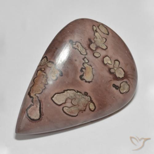 Jaspe Multicolore naturelle En forme de poire, 39.91 ct, Opaque