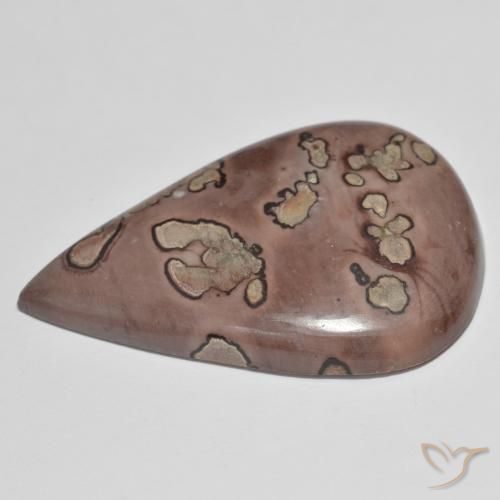 Jaspe Multicolore naturelle En forme de poire, 39.91 ct, Opaque