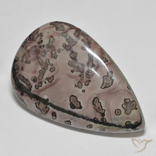 37.38ct Naturel Multicolore Jaspe, En forme de poire, Opaque