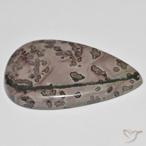 Jaspe Multicolore naturelle En forme de poire, 37.38 ct, Opaque