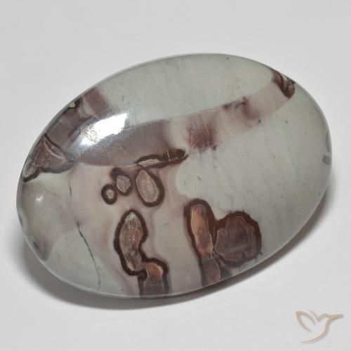 Jaspe Multicolore naturelle ovale, 57.73 ct, Opaque