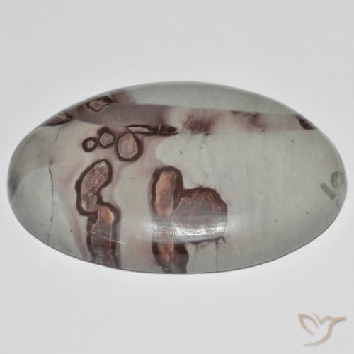 Jaspe Multicolore naturelle ovale, 57.73 ct, Opaque
