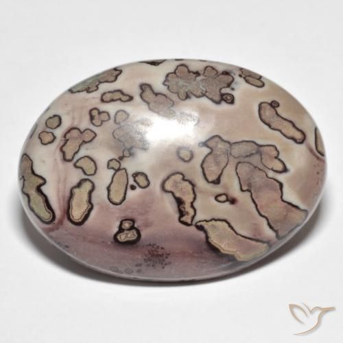 40.12ct Naturel Multicolore Jaspe, ovale, Opaque, Photo A