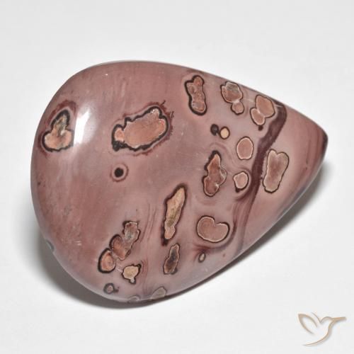 42.71ct Naturel Multicolore Jaspe, En forme de poire, Opaque