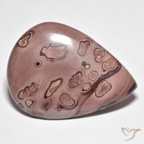 Jaspe Multicolore naturelle En forme de poire, 42.71 ct, Opaque