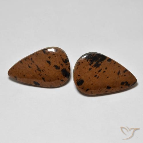 17.01ctw Naturel Multicolore Jaspe, En forme de poire, Opaque