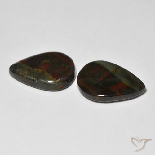 Shop natural 11.48ct Multicolore Jaspe gems, En forme de poire, from Indonésie at GemSelect. In stock, global shipping!