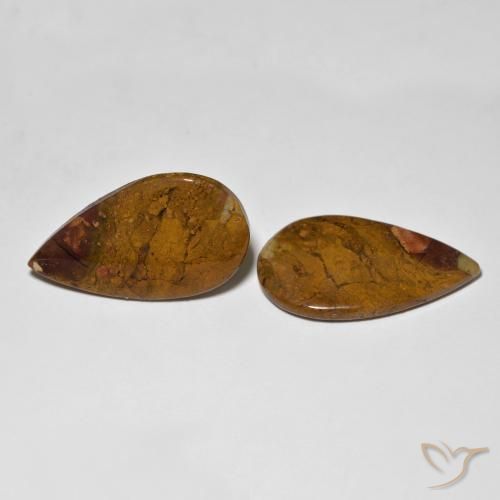 Shop natural 26.26ct Multicolore Jaspe gems, En forme de poire, from Indonésie at GemSelect. In stock, global shipping!