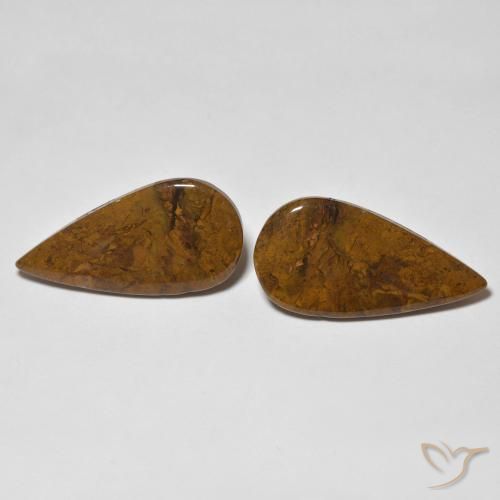 14.78ctw Naturel Multicolore Jaspe, En forme de poire, Opaque, Photo A