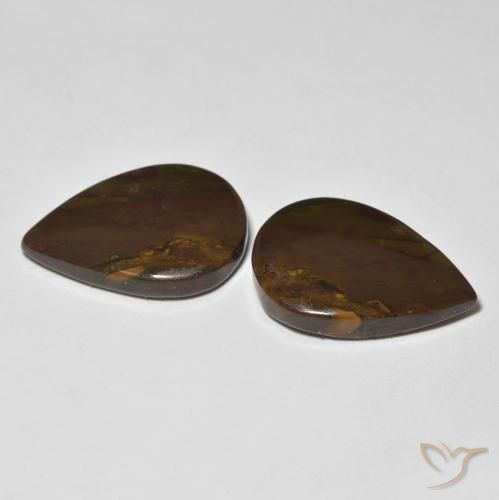Shop natural 16.14ct Multicolore Jaspe gems, En forme de poire, from Indonésie at GemSelect. In stock, global shipping!