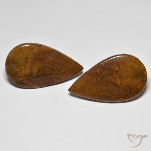 21.10ctw Naturel Multicolore Jaspe, En forme de poire, Opaque