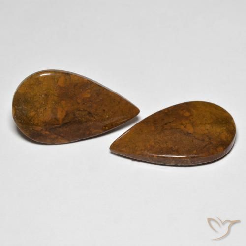 Shop natural 21.10ct Multicolore Jaspe gems, En forme de poire, from Indonésie at GemSelect. In stock, global shipping!