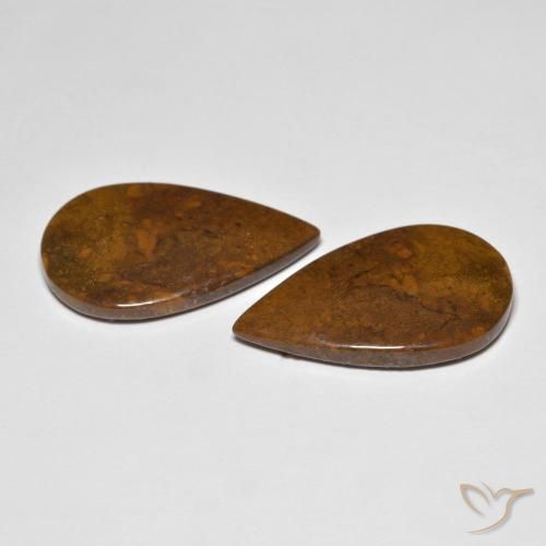 Shop natural 21.10ct Multicolore Jaspe gems, En forme de poire, from Indonésie at GemSelect. In stock, global shipping!