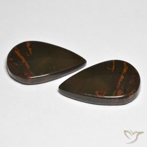 Shop natural 17.75ct Multicolore Jaspe gems, En forme de poire, from Indonésie at GemSelect. In stock, global shipping!