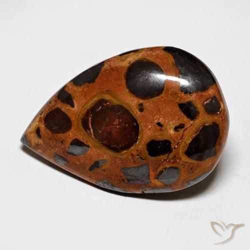 15.69ct Naturel Multicolore Jaspe, En forme de poire, Opaque