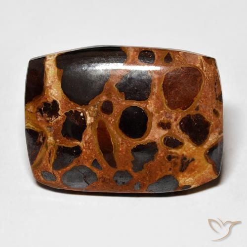 18.87ct Naturel Multicolore Jaspe, Coussin, Opaque