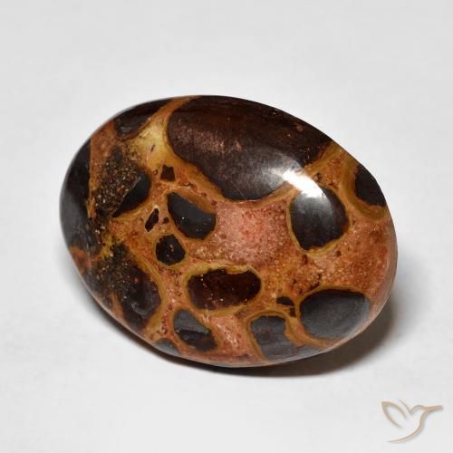 Jaspe Multicolore naturelle ovale, 14.26 ct, Opaque