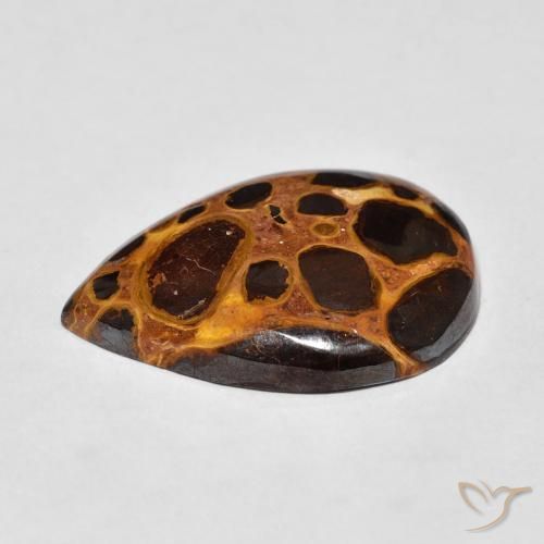 Jaspe Multicolore naturelle En forme de poire, 11.12 ct, Opaque
