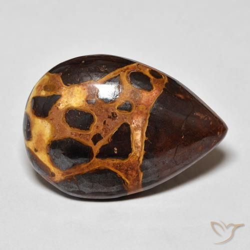 Jaspe Multicolore naturelle En forme de poire, 17.96 ct, Opaque