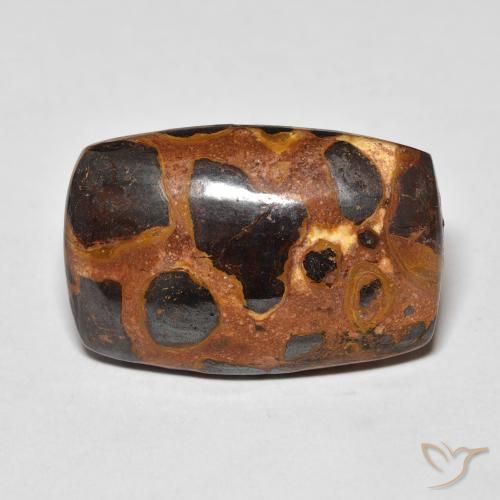 17.12ct Naturel Multicolore Jaspe, Coussin, Opaque, Photo A