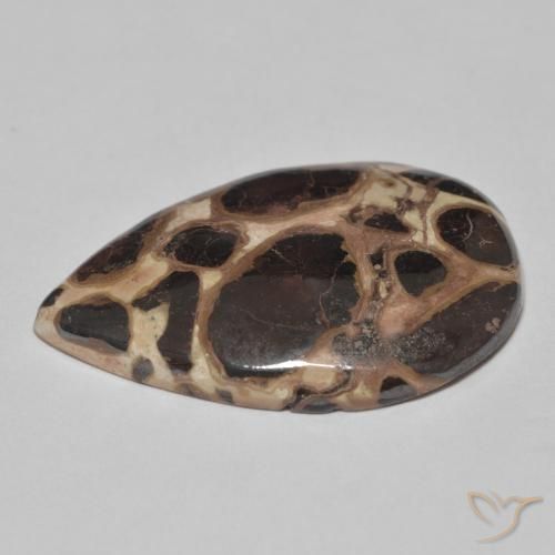Jaspe Multicolore naturelle En forme de poire, 18.58 ct, Opaque