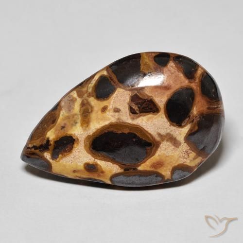 14.68ct Naturel Multicolore Jaspe, En forme de poire, Opaque