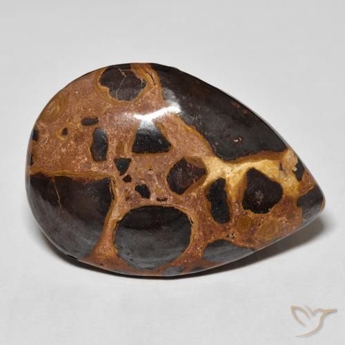 Jaspe Multicolore naturelle En forme de poire, 20.87 ct, Opaque