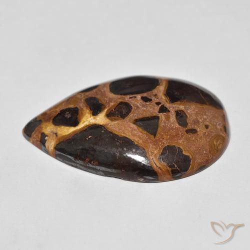 Jaspe Multicolore naturelle En forme de poire, 20.87 ct, Opaque