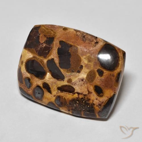 Jaspe Multicolore naturelle Coussin, 17.60 ct, Opaque