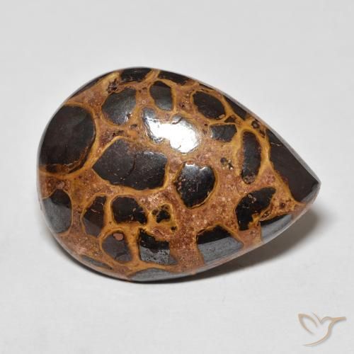 Jaspe Multicolore naturelle En forme de poire, 13.93 ct, Opaque