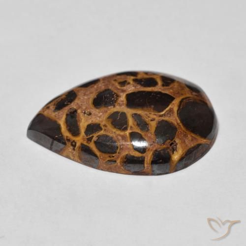 Jaspe Multicolore naturelle En forme de poire, 13.93 ct, Opaque